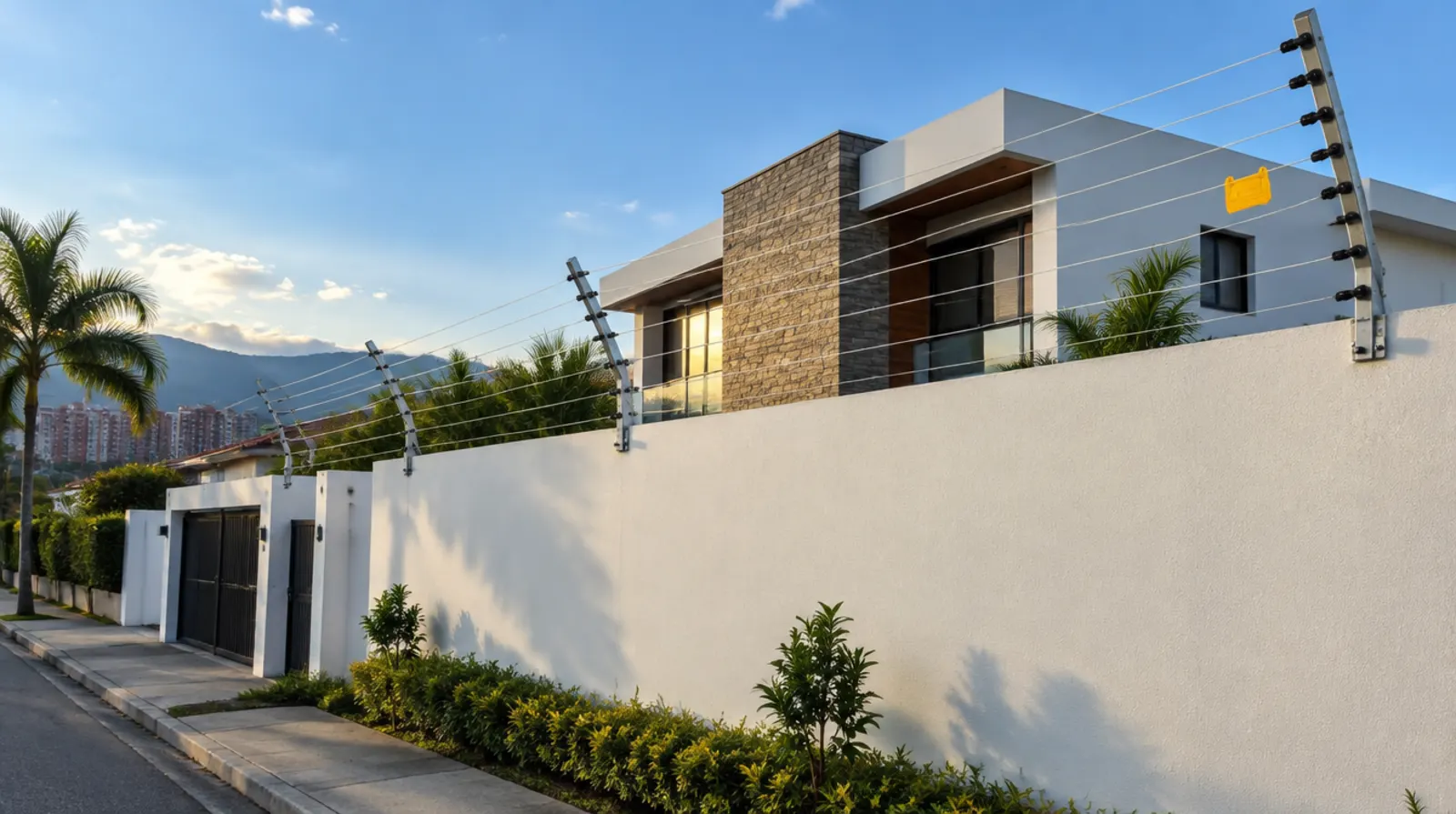 Cerca eléctrica perimetral de seguridad para casas y empresas
